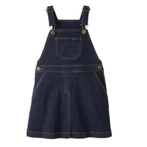 Hanna Andersson Girls Stretch Denim Jumper Size 6/7 NWT